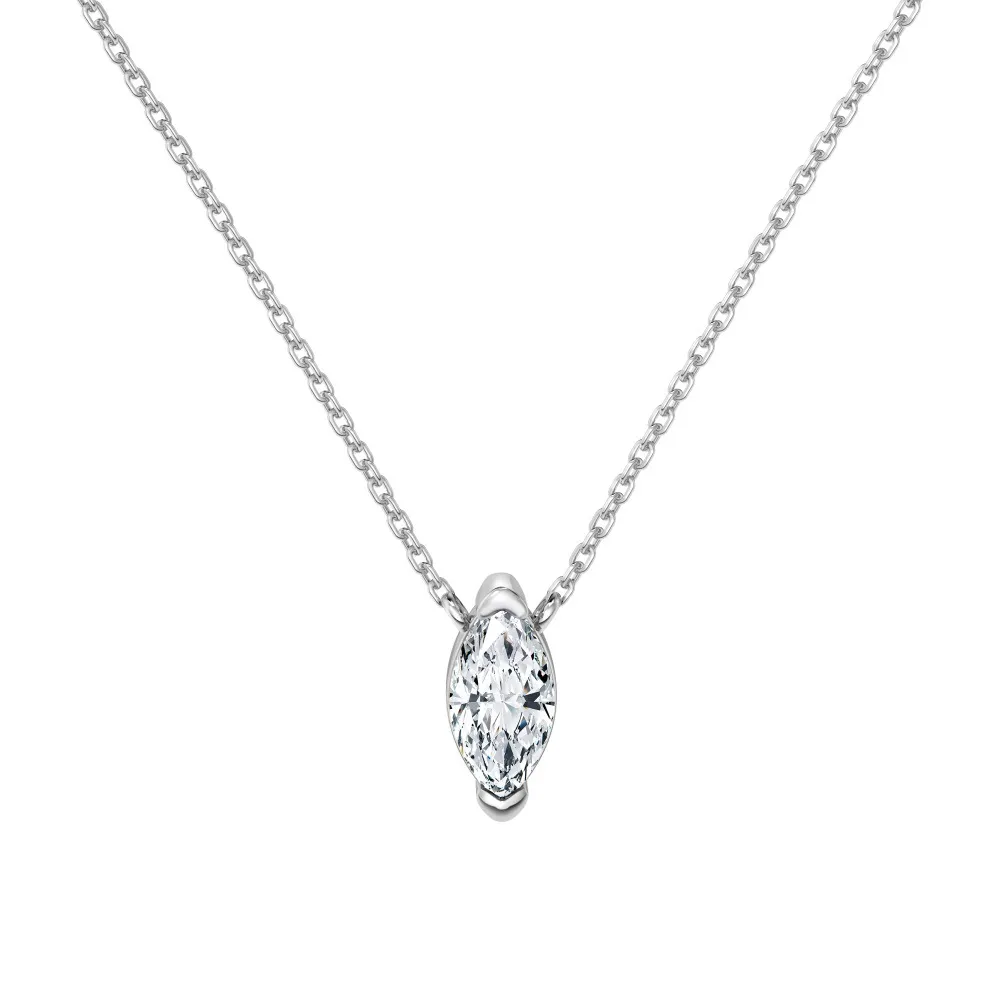 S925 Sweet Marquise Zirconia Necklace 80200300