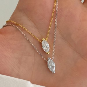 S925 Sweet Marquise Zirconia Necklace 80200300