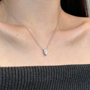 S925 Sweet Marquise Zirconia Necklace 80200300