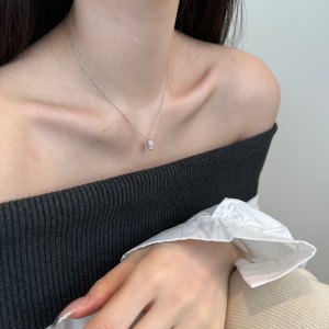 S925 Sweet Marquise Zirconia Necklace 80200300