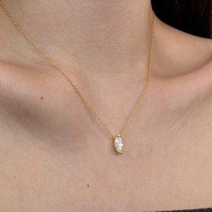 S925 Sweet Marquise Zirconia Necklace 80200300