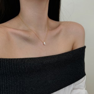 S925 Sweet Marquise Zirconia Necklace 80200300