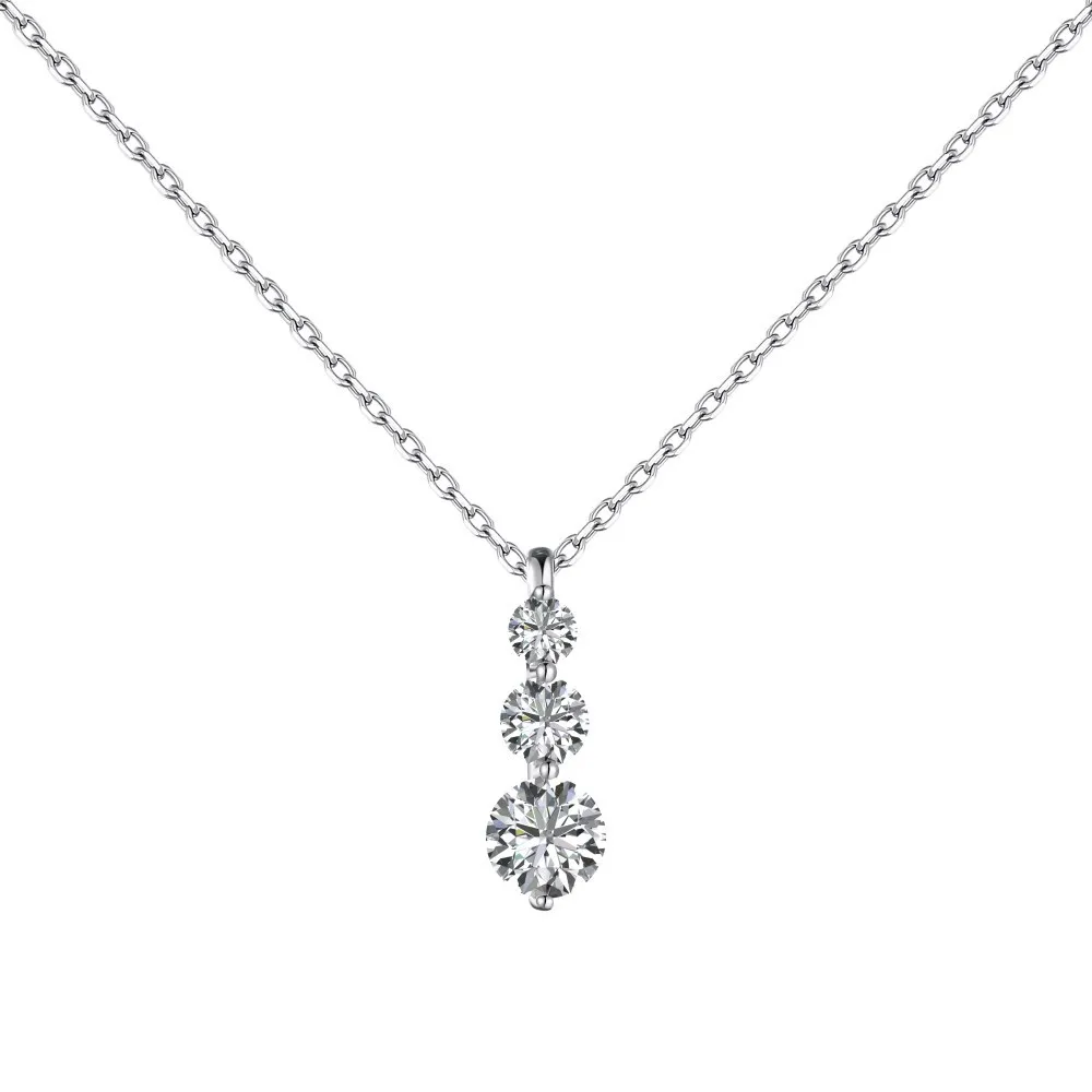 S925 Sparkle 5A Round Zirconia Necklace 80200315
