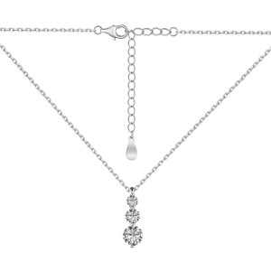 S925 Sparkle 5A Round Zirconia Necklace 80200315