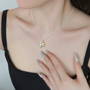 S925 Vintage Heart Pendant Necklace 80200323