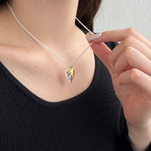 S925 Vintage Heart Pendant Necklace 80200323