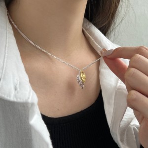 S925 Vintage Heart Pendant Necklace 80200323