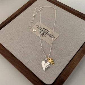 S925 Vintage Heart Pendant Necklace 80200323