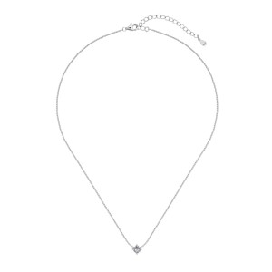 S925 Round Zirconia Bamboo Chain Necklace 80200327