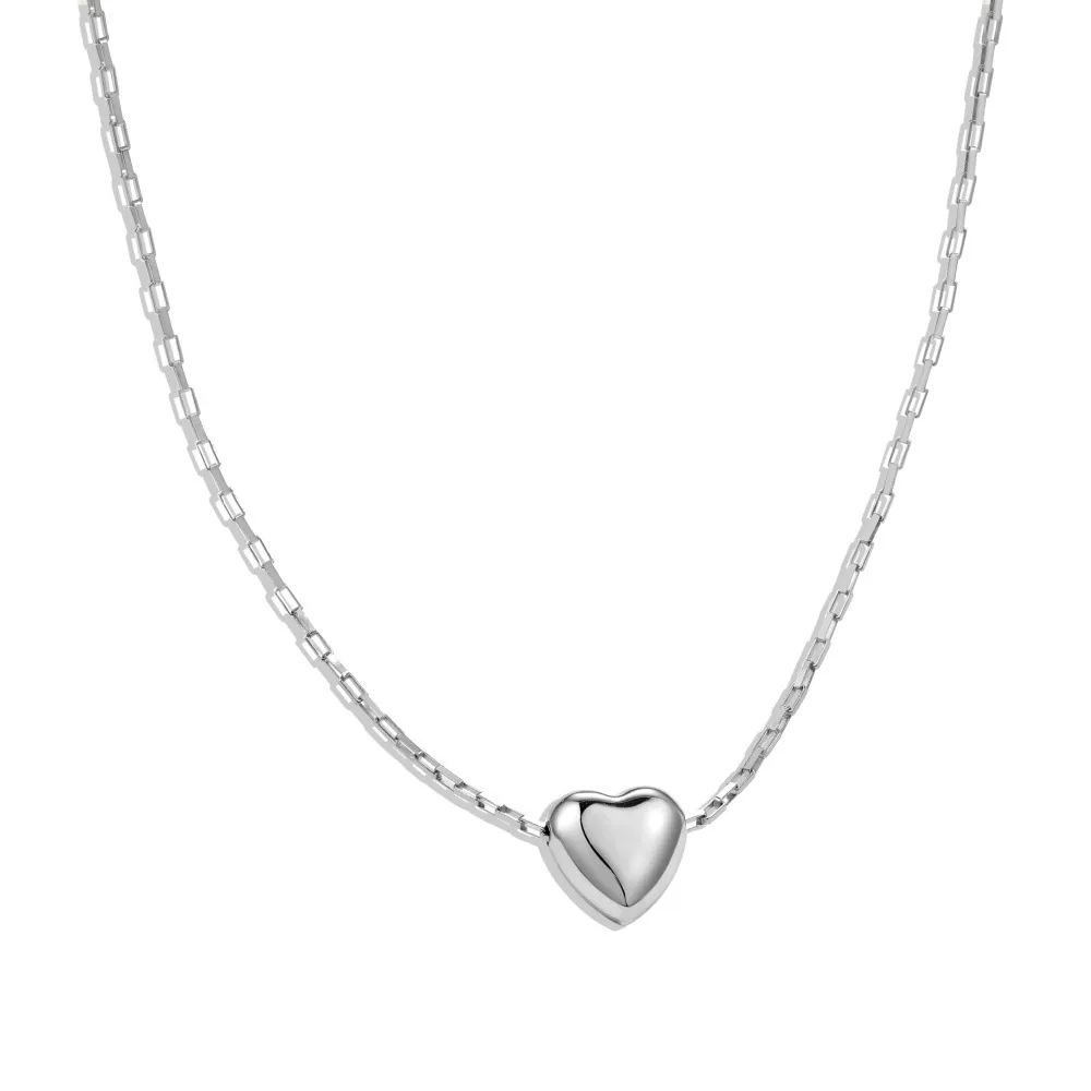 925 Sterling Silver Sweet Heart Necklace 80200333