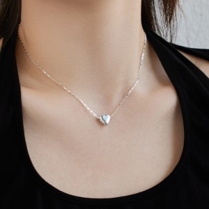 925 Sterling Silver Sweet Heart Necklace 80200333