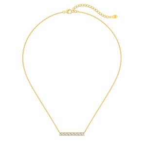 S925 5A Trapezoidal Zircon Necklace 80200337