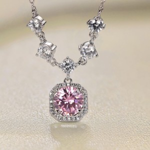S925 5A Iced Sugar Zirconia Wedding Necklace 80200338