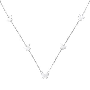 925 Sterling Silver Butterfly Necklace 80200341