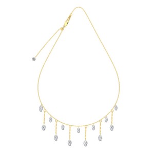 S925 Blink 5A Oval Zirconia Tassel Necklace 80200358