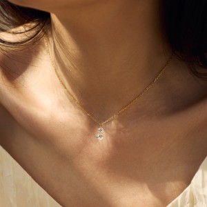 925 Sterling Silver 3mm/5mm Zirconia Necklace 80200360