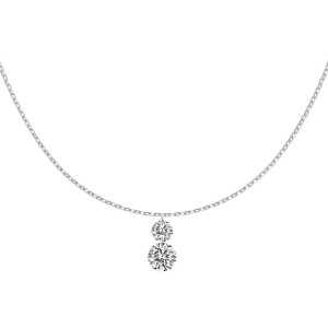 925 Sterling Silver 3mm/5mm Zirconia Necklace 80200360