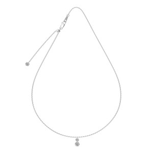 925 Sterling Silver 3mm/5mm Zirconia Necklace 80200360