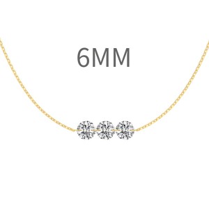 925 Sterling Silver Blink 4mm/5mm/6mm Zirconia Necklace 80200361