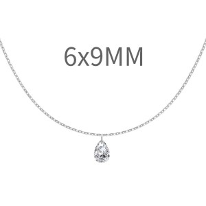 925 Sterling Silver Blink Waterdrop Zirconia Necklace 80200362
