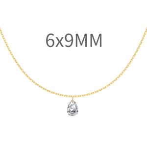 925 Sterling Silver Blink Waterdrop Zirconia Necklace 80200362