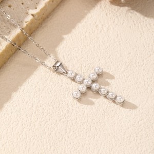 S925 Imitation Pearl Beads Pendant Necklace 80200369