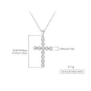 S925 Imitation Pearl Beads Pendant Necklace 80200369