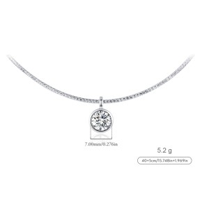 S925 Sparkle Zirconia Choker Necklace 80200370