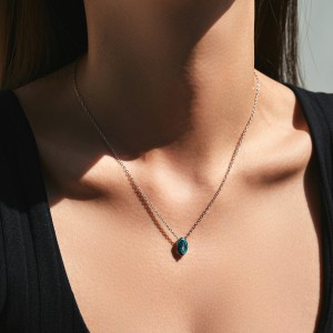 S925 Elegant Geometric Zirconia Necklace 80200371