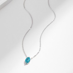 S925 Elegant Geometric Zirconia Necklace 80200371