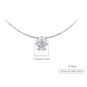 S925 Vintage Flower Choker Necklace 80200372