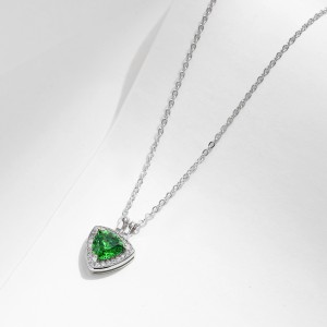 S925 Vintage Emerald Zirconia Necklace 80200378