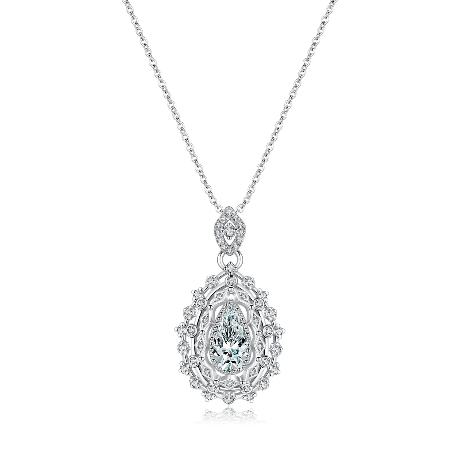 S925 Luxury Vintage Zirconia Necklace 80200380