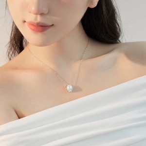 925 Sterling Silver Fresh Water Pearl Choker Necklace 80200408