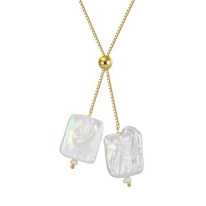 S925 Baroque Fresh Water Pearl Pendant Necklace 80200417