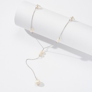 925 Sterling Silver Fresh Water Pearl Pendant Necklace 80200418