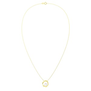 925 Sterling Silver Fresh Water Pearl Mobius Necklace 80200428