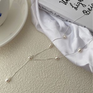 925 Sterling Silver Fresh Water Pearl Pendant Necklace 80200429