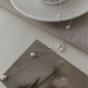 925 Sterling Silver Fresh Water Pearl Pendant Necklace 80200429