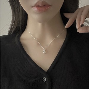 925 Sterling Silver Vintage Fresh Water Pearl Necklace 80200431