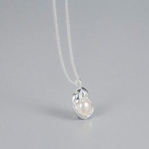 925 Sterling Silver Vintage Fresh Water Pearl Necklace 80200431