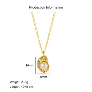 925 Sterling Silver Vintage Fresh Water Pearl Necklace 80200431