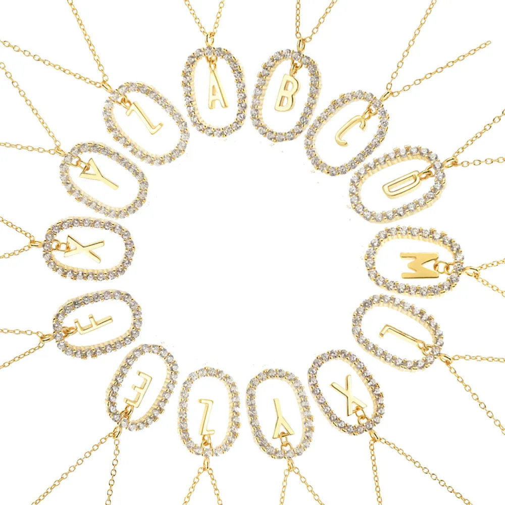 925 Sterling Silver Gold Tone Letter Pendant Necklace 80200443