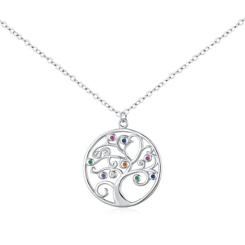 925 Sterling Silver Tree of Life Pendant Necklace 80200452