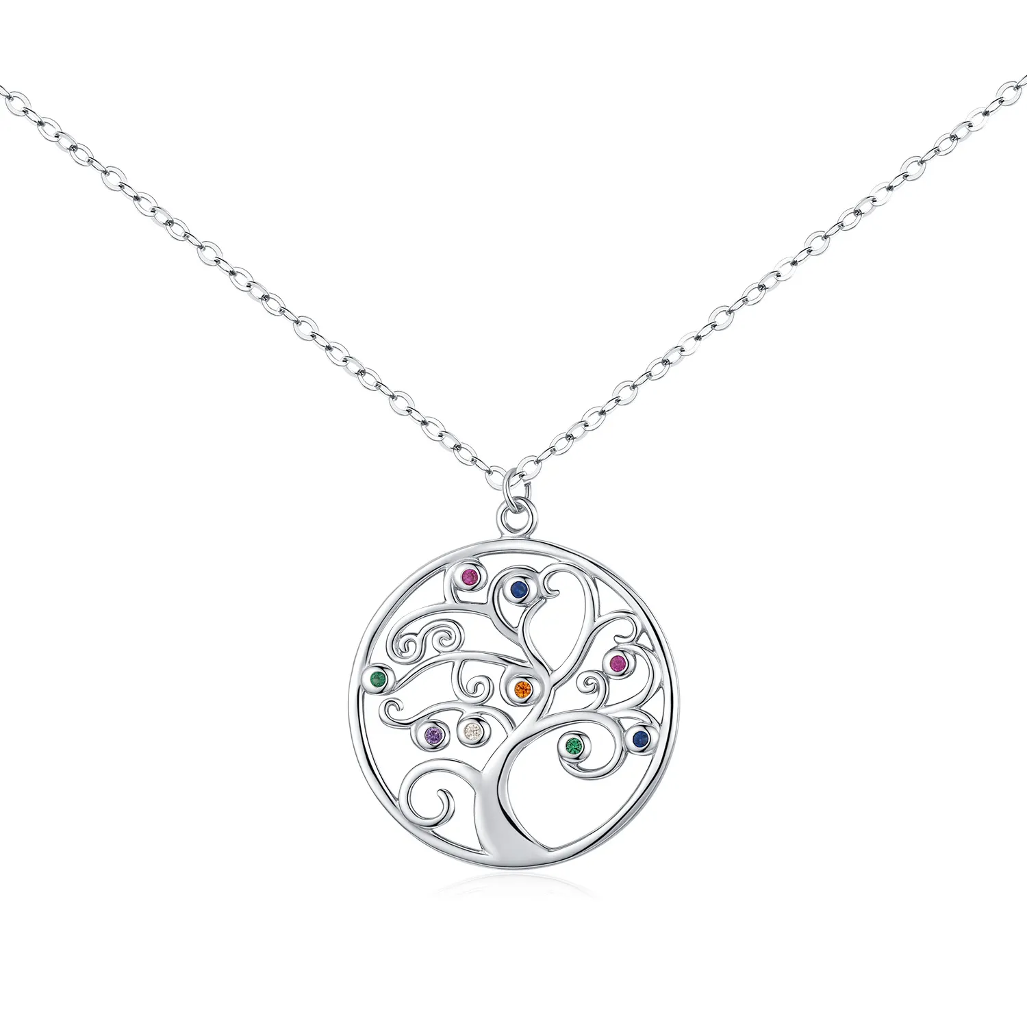 925 Sterling Silver Tree of Life Pendant Necklace 80200452