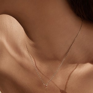 925 Sterling Silver Morganite Pink Rose Cut Necklace 80200525 925 Sterling Silver Morganite Pink Rose Cut Necklace 80200525