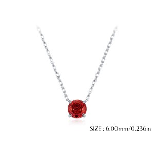 925 Sterling Silver 8mm Rose Cut Garnet Necklace 80200534 925 Sterling Silver 8mm Rose Cut Garnet Necklace 80200534