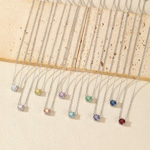 925 Sterling Silver 8mm Rose Cut Garnet Necklace 80200534 925 Sterling Silver 8mm Rose Cut Garnet Necklace 80200534