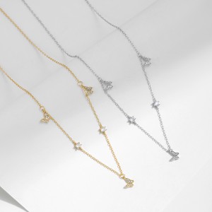 S925 Zirconia Butterfly Charm Neckalce 80300009