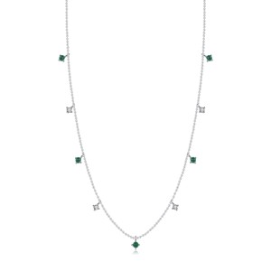 925 Sterling Silver French Vintage Clavicle Chain Necklace 80300012 925 Sterling Silver French Vintage Clavicle Chain Necklace 80300012